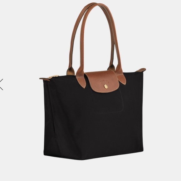 Longchamp Le Pliage Tote Bag Black and Brown - Picture 2 of 16